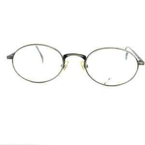 Saki Japan Mod 511 Silver Full Rim Eyeglasses Frame Flex Hinge 49-21 H18975